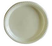 צלחת 9 קרם קשיח 25 יח'