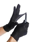 כפפות ניטריל שחורות מידה 100 L יח' בחב'