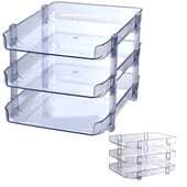 מגש אקרילי סט 3 מגשים