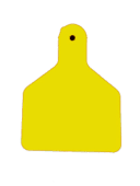 תג אוזן חלק L צהוב