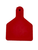 תג אוזן חלק L אדום